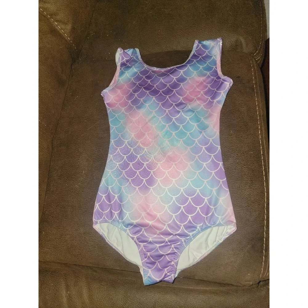 Boutique leotard gymnastics dance mermaid size kids‎ 10